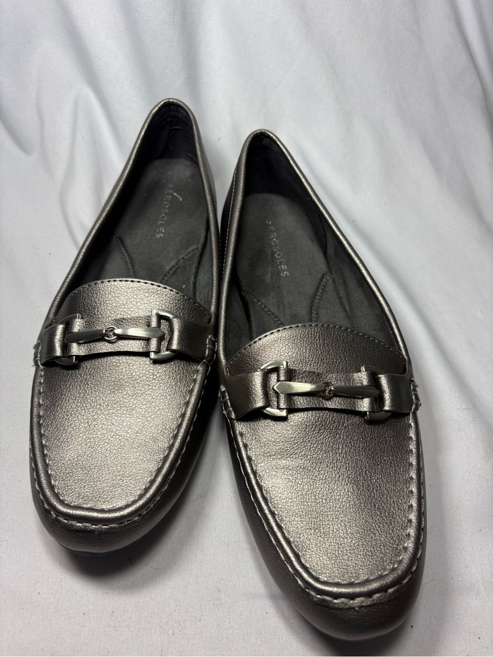 Aerosoles Women's Pewter Horsebit
Day Drive Flats Loafers Sz 11M